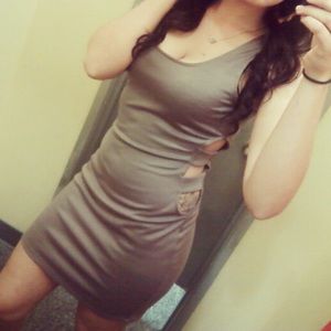 Grey Mini Dress